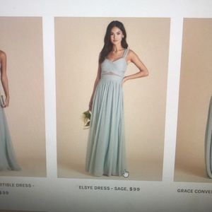 Birdy Grey bridesmaid dress - sage